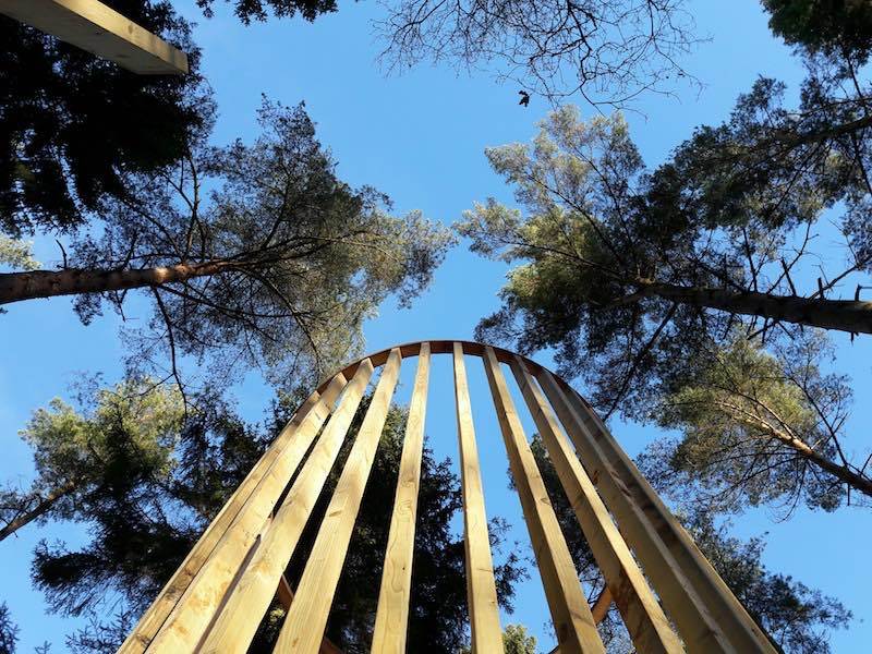 A new tower reaches into the sky at Lowther castle
