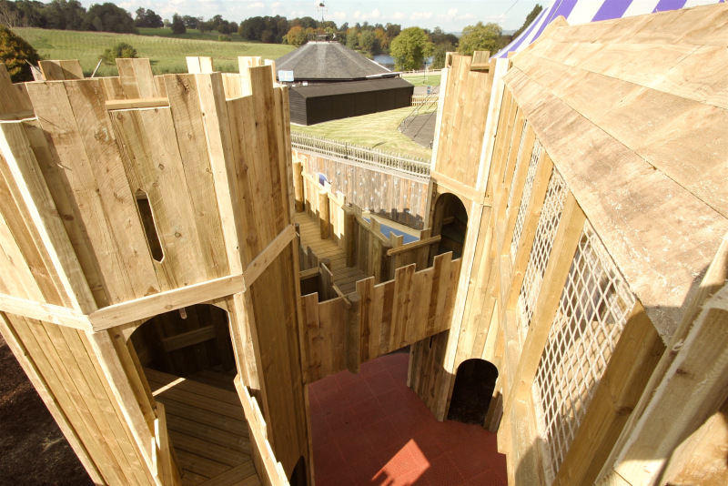 View across the rooftops at the Knights Realm