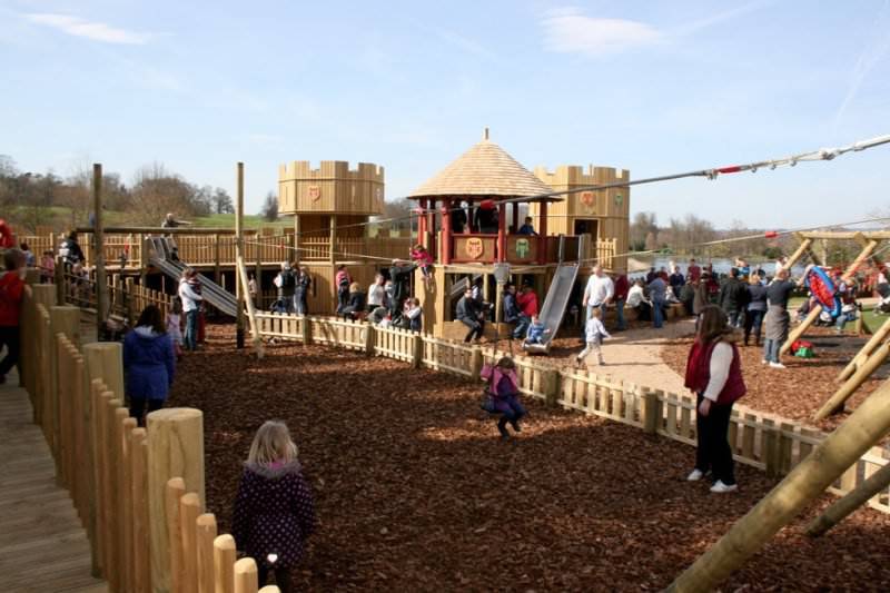 Finished and full of people at Leeds castle