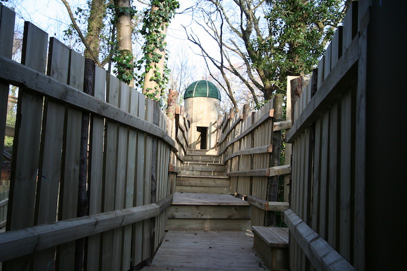 A walkway up to the Roundabout Hose