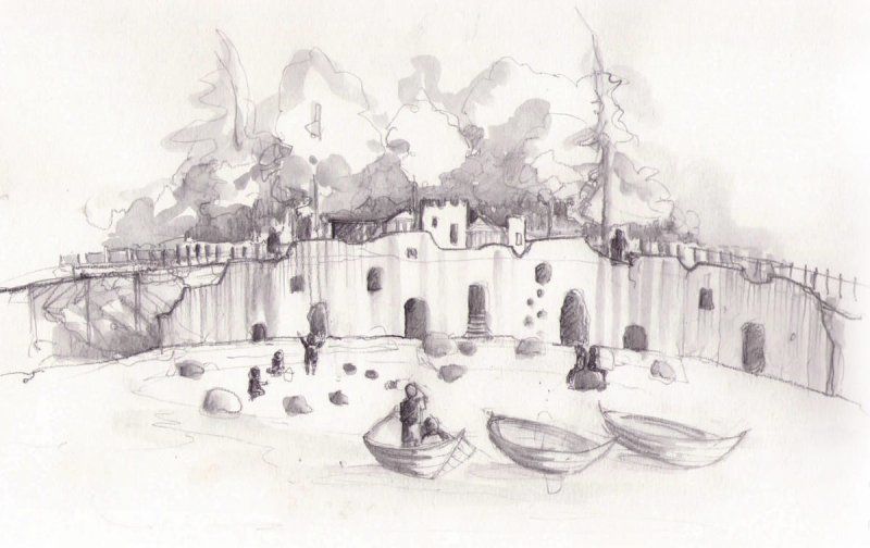 Culzean Castle Smugglers Cove sketch adventure play