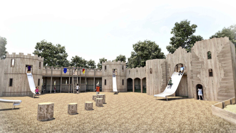 Detailed design perspective for Culzean Castle Adventure Cove