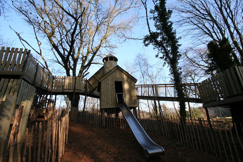 The slide from the Ice House in the Wild Woodland