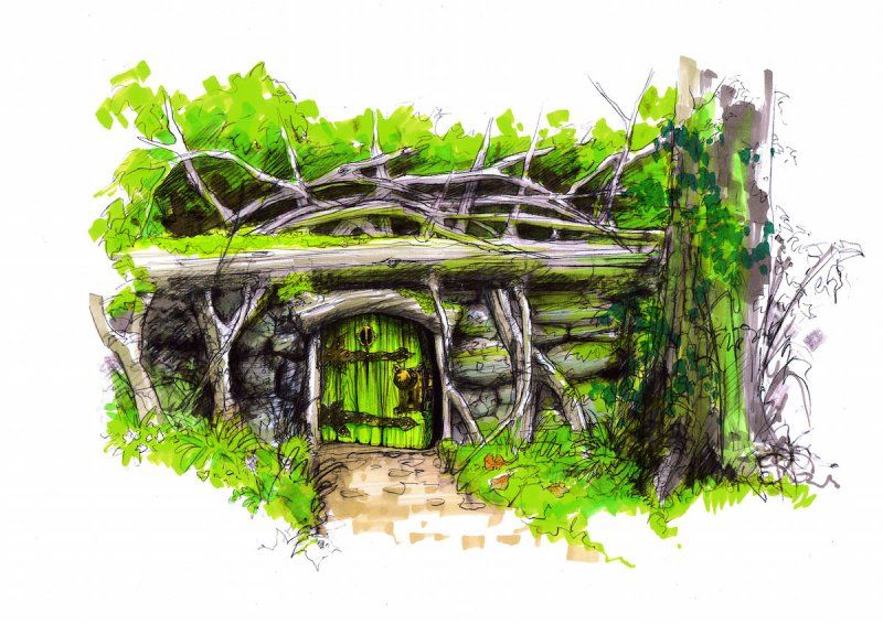Fairy Door under the tree at Slieve Gullion