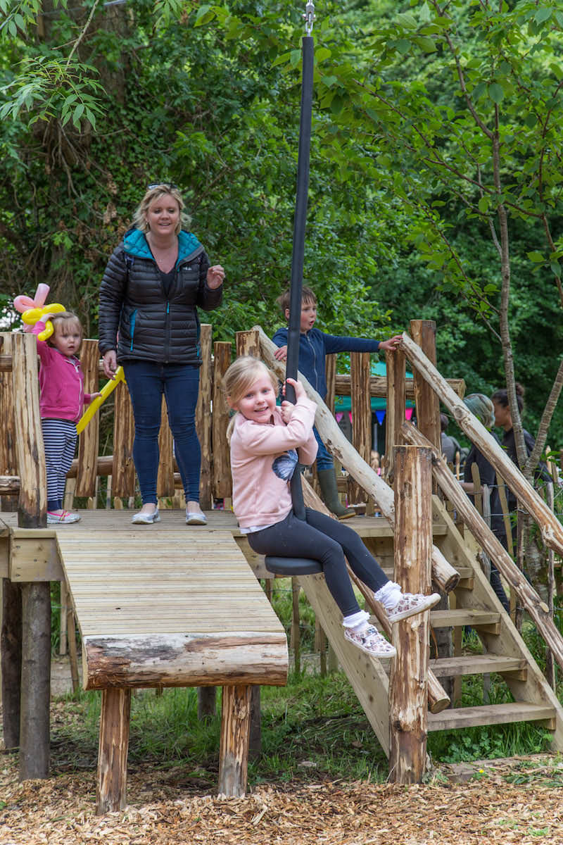 The kids love the zip wires at Brodick Castle Isle Be Wild Adventure Play Arran