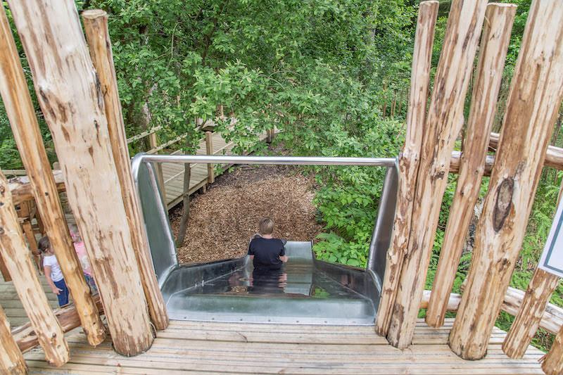 Huge slide for all ages in the middle of Isle be Wild