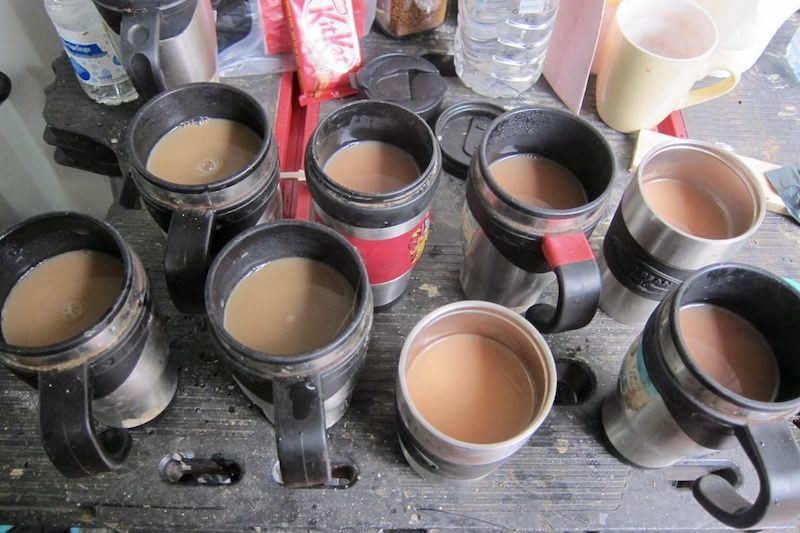There's a lot of tea being drunk on site at the Wild Woodland at Culzean Castle