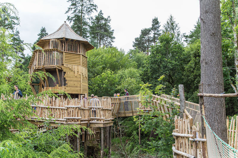 Climbing into Brodick Castle Isle Be Wild Adventure Play Arran