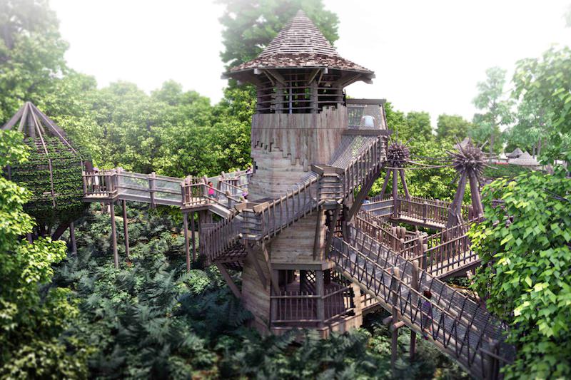 Squirrel Play Tower original drawing