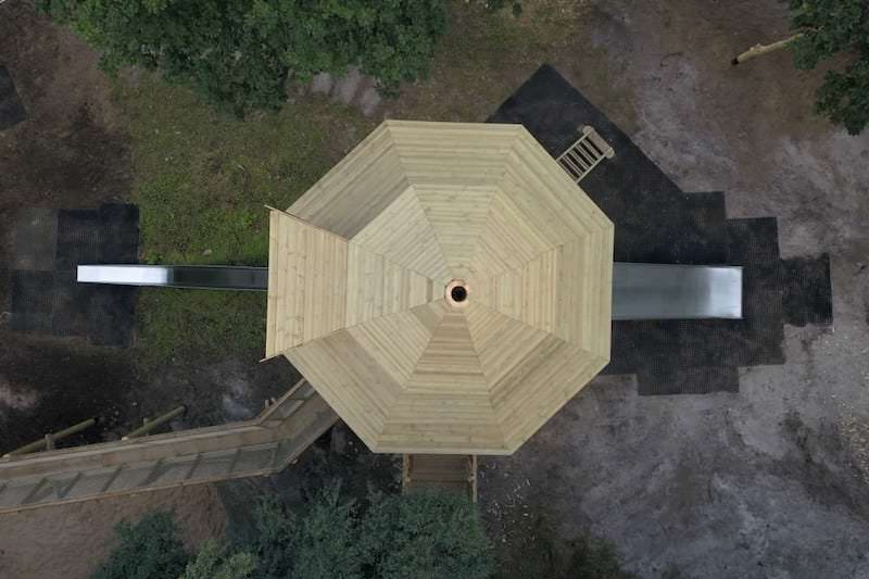 The Green lady's Tower from above at Crathes Castle