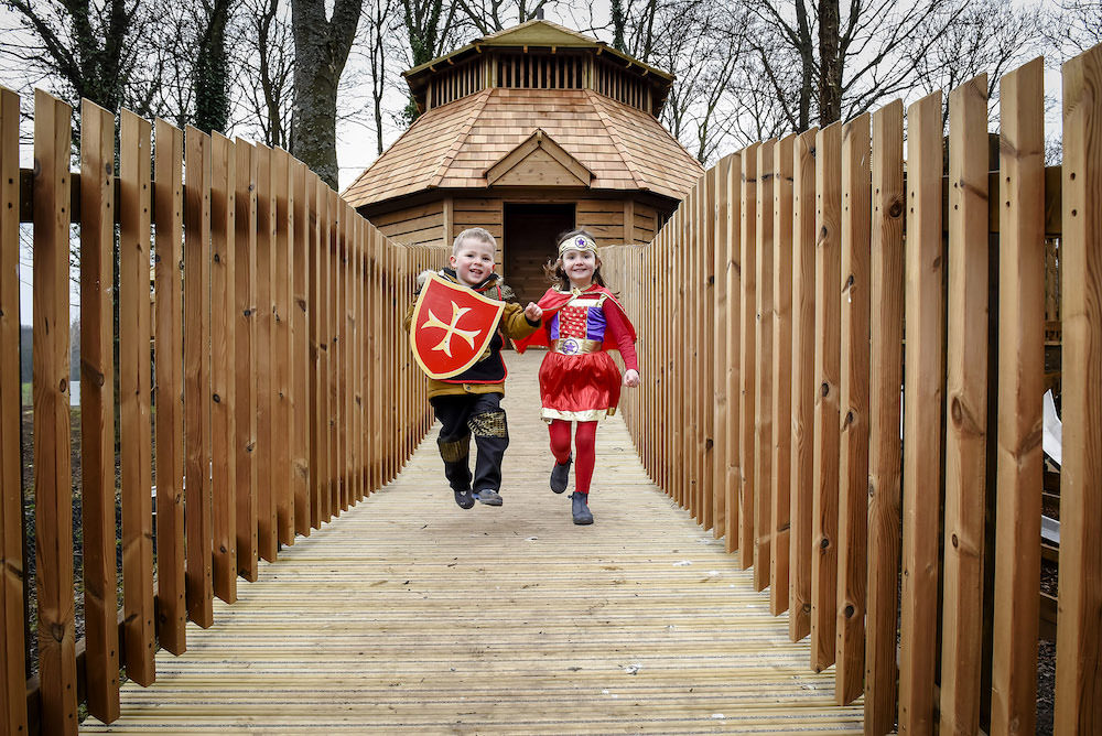 It's all adventure play fun at The Sky Maze at Fort Douglas Dalkeith Country Park by CAP.Co