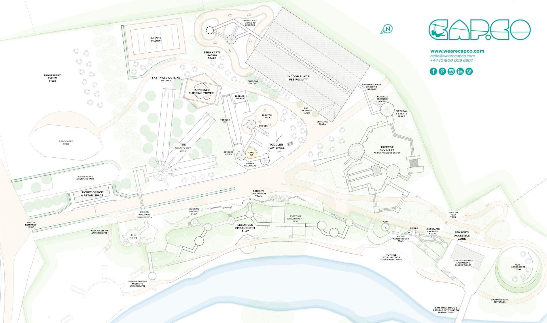 The overall masterplan for Dalkeith play at Fort Douglas