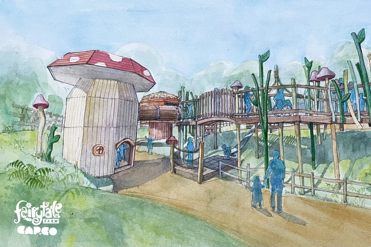 Fairytale Farm - illustration with Logos